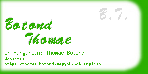 botond thomae business card
